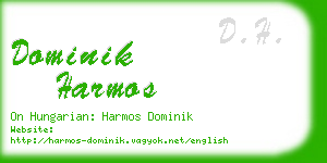 dominik harmos business card